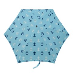 Anchors In Blue And White Mini Folding Umbrella by StuffOrSomething
