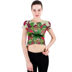 Crew Neck Crop Top by dflcprints