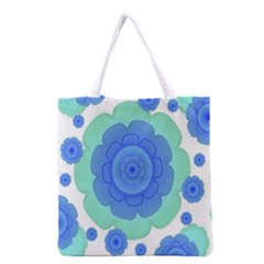 Retro Style Decorative Abstract Pattern Grocery Tote Bag by dflcprints