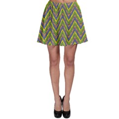 Zig Zag Pattern Skater Skirt