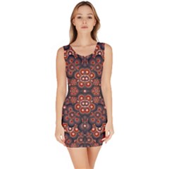 Modern Floral Decorative Bodycon Dress by dflcprintsclothing