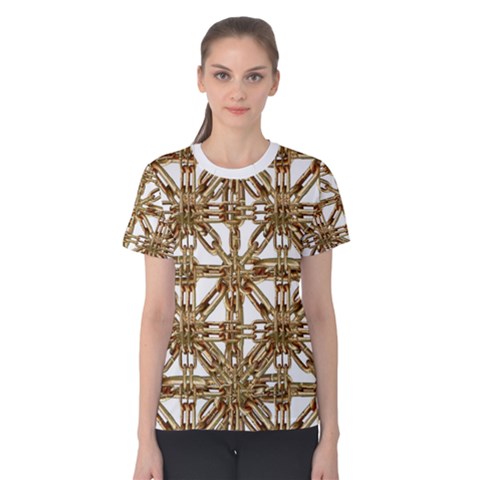 Chain Pattern Print Women s Cotton Tee by dflcprintsclothing