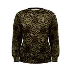 Celtic Golden Arabesque Print Women s Sweatshirt by dflcprintsclothing