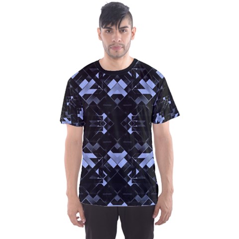 Geometric Futuristic Design Men s Sport Mesh Tee by dflcprintsclothing