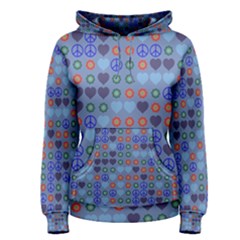 Peace And Lovepullover Hoodie by LalyLauraFLM