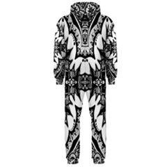 Doodle Cross  Hooded Jumpsuit (men) by KirstenStar