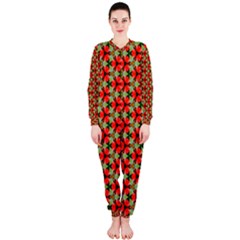 Lovely Trendy Pattern Background Pattern Onepiece Jumpsuit (ladies) 