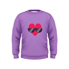 Sunglasses Heart Boys  Sweatshirts
