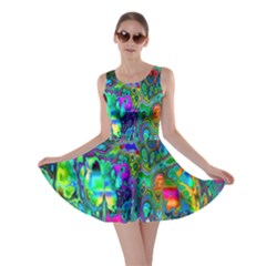 Inked Spot Fractal Art Skater Dress by TheWowFactor