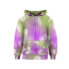 Modern Bokeh 7 Kids Zipper Hoodies by ImpressiveMoments