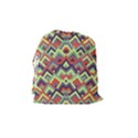 Trendy Chic Modern Chevron Pattern Drawstring Pouches (Medium)  View2