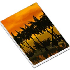 Sunset Over The Beach Large Memo Pads