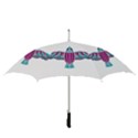 Stained Glass Bird Illustration  Straight Umbrellas View3