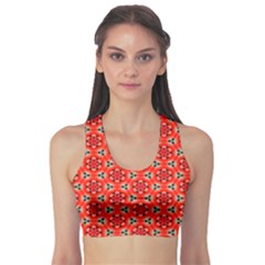 Cute Pretty Elegant Pattern Sports Bra by GardenOfOphir