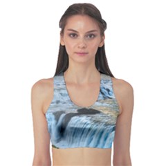 Gullfoss Waterfalls 2 Sports Bra by trendistuff
