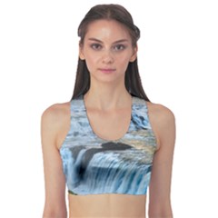 Gullfoss Waterfalls 2 Sports Bra by trendistuff