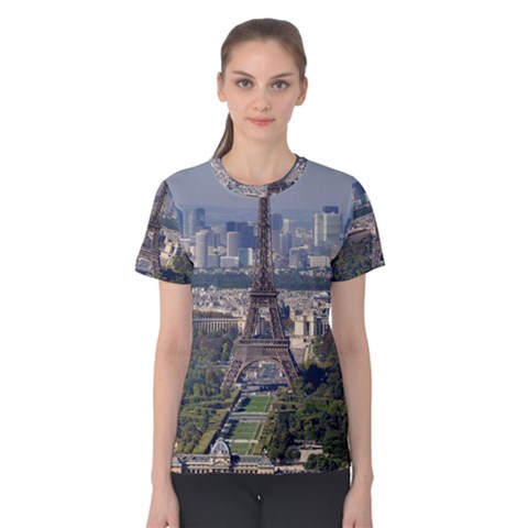 Eiffel Tower 2 Women s Cotton Tee by trendistuff