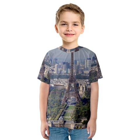 Eiffel Tower 2 Kid s Sport Mesh Tees by trendistuff