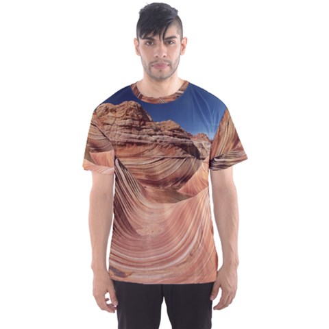 Petrified Sand Dunes Men s Sport Mesh Tees by trendistuff