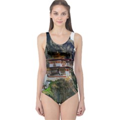 Paro Taktsang One Piece Swimsuit by trendistuff