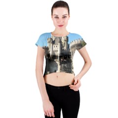 Butron Castle Crew Neck Crop Top by trendistuff