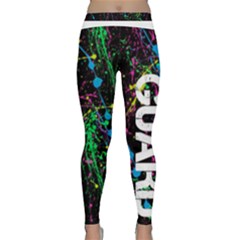Guard In Paint Splatter Spirit Yoga Leggings  by GalaxySpirit