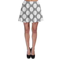 Grey Polkadot Skater Skirt