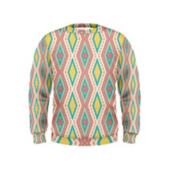 Rhombus Chains        Kid s Sweatshirt by LalyLauraFLM