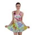 Golden Violet Sea Shells, Abstract Ocean Mini Skirts View1