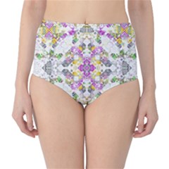 Geometric Boho Chic High-waist Bikini Bottoms by dflcprintsclothing