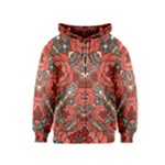 Petals, Pale Rose, Bold Flower Design Kids  Zipper Hoodie