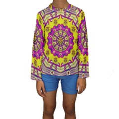 Celebrating Summer In Soul And Mind Mandala Style Kid s Long Sleeve Swimwear by pepitasart