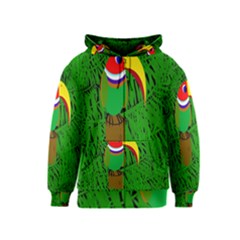 Toucan Kids  Zipper Hoodie by Valentinaart