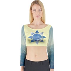 Sun Long Sleeve Crop Top