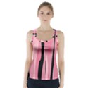 Black and pink Camo abstract Racer Back Sports Top View1