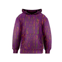 Purple Pattern Kids  Pullover Hoodie by Valentinaart