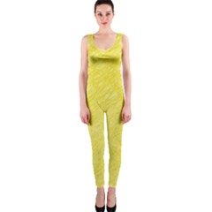 Yellow Pattern Onepiece Catsuit by Valentinaart