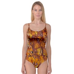 Rusted Metal Surface Camisole Leotard 