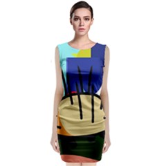 Hedgehog Classic Sleeveless Midi Dress by Valentinaart