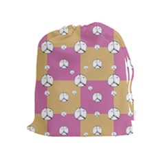 Symbol Peace Drawing Pattern Drawstring Pouches (extra Large) by dflcprints