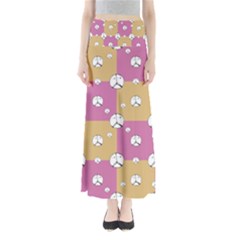 Symbol Peace Drawing Pattern  Maxi Skirts by dflcprintsclothing