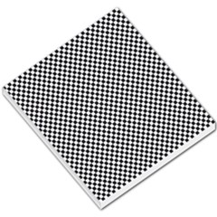 Sports Racing Chess Squares Black White Small Memo Pads by EDDArt