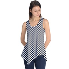 Sports Racing Chess Squares Black White Sleeveless Tunic by EDDArt