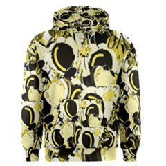 Yellow Abstract Garden Men s Pullover Hoodie by Valentinaart