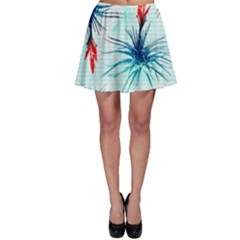 Tillansia Flowers Pattern Skater Skirt by DanaeStudio