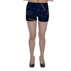 Colorful Beauty Skinny Shorts by Moma
