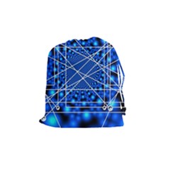 Network Connection Structure Knot Drawstring Pouches (medium) 