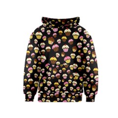 Jammy Cupcakes Pattern Kids  Pullover Hoodie by Valentinaart