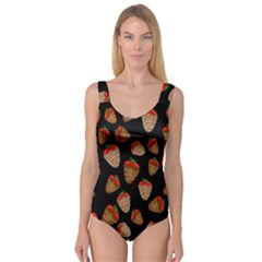Chocolate Strawberries Pattern Princess Tank Leotard  by Valentinaart