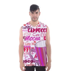Coffee Cup Lettering Coffee Cup Men s Basketball Tank Top by Amaryn4rt